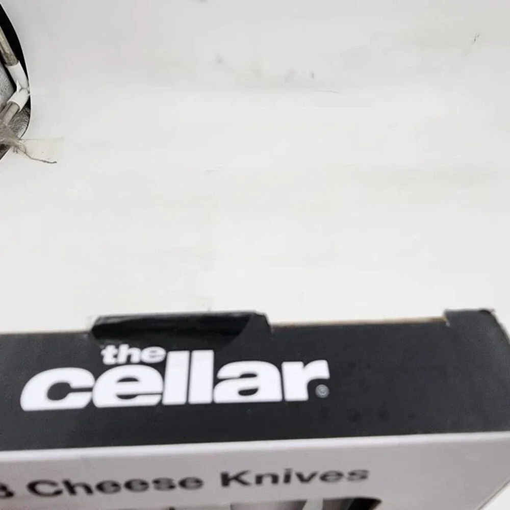 The Cellar Wood & Metal Cheese Serving Set Black/Silver - 3 Piece